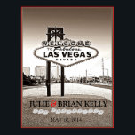 Retro Las Vegas Huwelijks Gastboek Poster<br><div class="desc">Gemaakt op basis van een verzoek van een klant om te gebruiken als een vegas-huwelijksgastboek voor handtekeningen. Personaliseer het met je eigen tekst of klik op de "Pas aan" knop om naar de ontwerp tool te gaan waar je tekst kunt toevoegen, het lettertype, lettergrootte, letterkleur, tekstpositionering... .. & posterformaat, textuur,...</div>