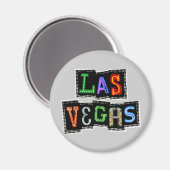 Retro Las Vegas Neon Magneet (Voorkant / Achterkant)