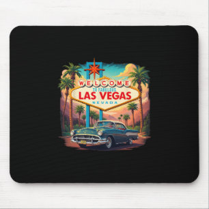 Retro Las Vegas Nevada Las Vegas Souvenir Vakantie Muismat