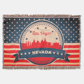 Retro Las Vegas Nevada Skyline Deken