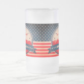 Retro Las Vegas Nevada Skyline Matglas Bierpul (Center)