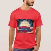 Retro Las Vegas Nevada Skyline T-shirt (Voorkant)