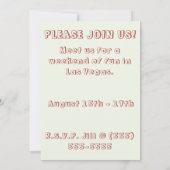 Retro Las Vegas Nevada Stylish Vegas Strip Kaart (Achterkant)