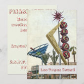 Retro Las Vegas Nevada Stylish Vegas Strip Kaart (Voorkant / Achterkant)