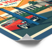 Retro Las Vegas Nevada Travel Poster (Hoek)