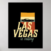  Retro Las Vegas Nevada USA City Map Poster (Voorkant)