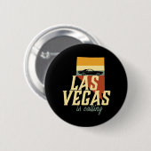 Retro Las Vegas Nevada USA City Map Ronde Button 5,7 Cm (Voorkant /achterkant)