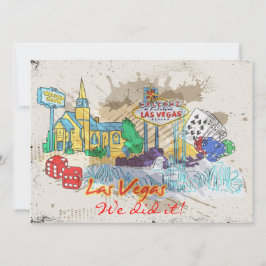 Retro Las Vegas Ontvangst Alleen Kaart