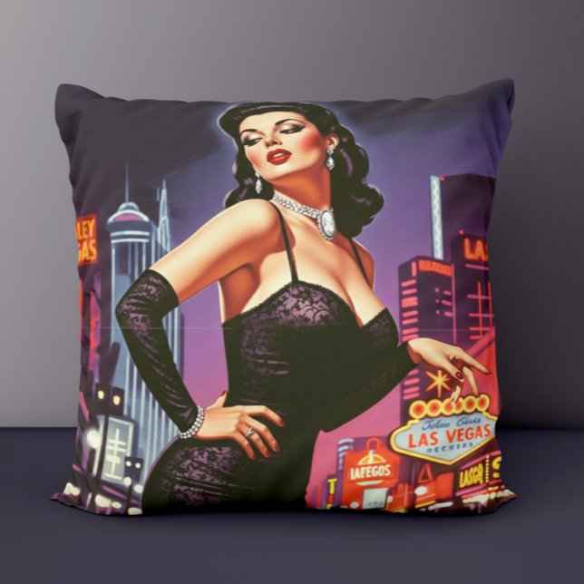 Retro Las Vegas Pin-up Kussen (Creator heeft geüpload)