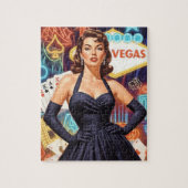Retro Las Vegas Pin-up Legpuzzel (Verticaal)