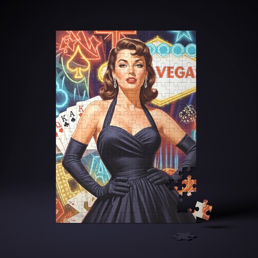 Retro Las Vegas Pin-up Legpuzzel