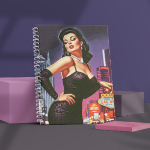 Retro Las Vegas Pin-up Notitieboek