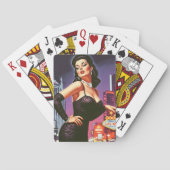 Retro Las Vegas Pin-up Pokerkaarten (Achterkant)