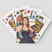 Retro Las Vegas Pin-up Pokerkaarten (Achterkant)