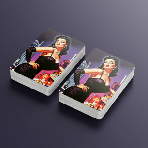 Retro Las Vegas Pin-up Pokerkaarten