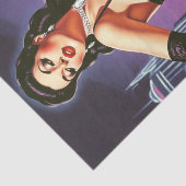 Retro Las Vegas Pin-up Tissuepapier (Detail)