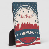 Retro Las Vegas Silhouette Fotoplaat (Zijkant)