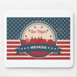 Retro Las Vegas Silhouette Muismat
