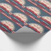 Retro Las Vegas Skyline Cadeaupapier (Hoek)