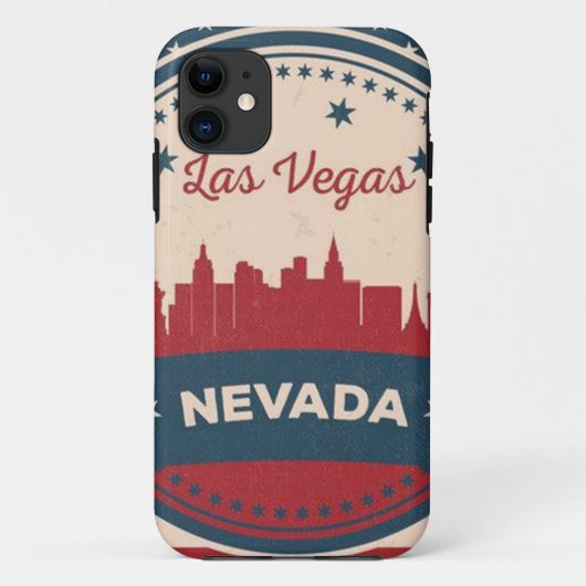 Retro Las Vegas Skyline Case-Mate iPhone Case (Achterkant)