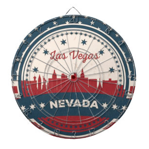 Retro Las Vegas Skyline Dartbord