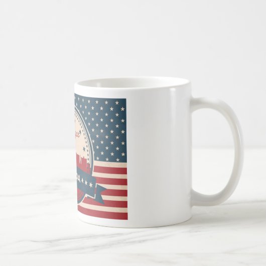 Retro Las Vegas Skyline Koffiemok (Rechts)