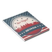 Retro Las Vegas Skyline Notitieblok (Schuin)