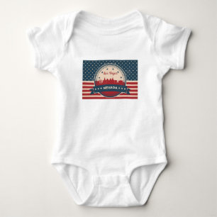 Retro Las Vegas Skyline Romper
