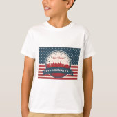 Retro Las Vegas Skyline T-shirt (Voorkant)