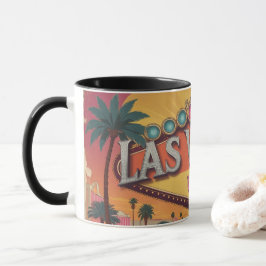 Retro Las Vegas-verlichting Mok