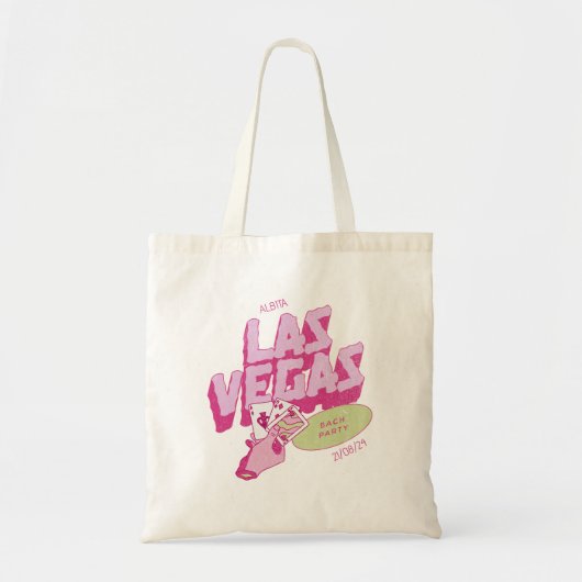 Retro Las Vegas vrijgezellenfeest Tote Bag (Voorkant)
