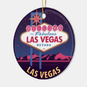 Retro Las Vegas Welkomstbord Keramisch Ornament (Links)