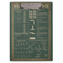 Retro Lasser Kennis poster Groen Klembord