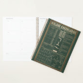 Retro Lasser Kennis poster Groen Planner (Display)