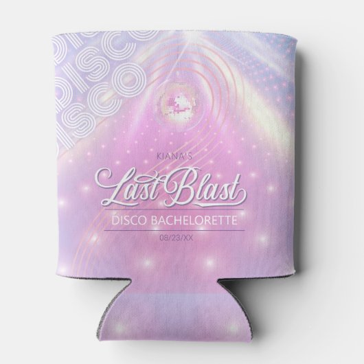 Retro Last Blast Disco Bachelorette v2 ID928 Blikjeskoeler (Achterkant)