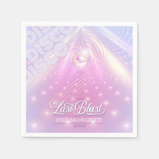 Retro Last Blast Disco Bachelorette v2 ID928 Servet (Voorkant)