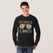 Retro Last Day Of School Schools Out For Summer Te T-shirt (Voorkant volledig)