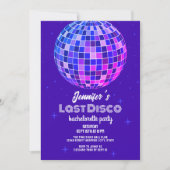 Retro Last Disco 70s Glitz en Glam Bachelorette Kaart (Voorkant)