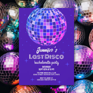 Retro Last Disco 70s Glitz en Glam Bachelorette Kaart