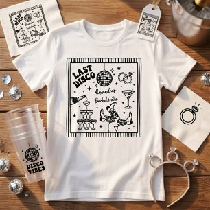 Retro Last Disco Bachelorette-shirt T-shirt