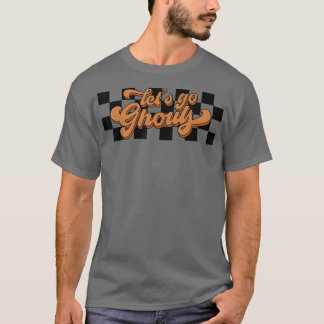  Retro Laten we gaan met Ghouls Cute Halloween Out T-shirt