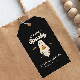 Retro Laten we Halloween griezelig maken Cadeaulabel