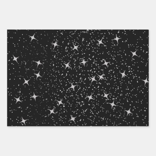 Retro Laten we verjaardag Disco Ball Zwart vieren Inpakpapier Vel (Voorkant 2)