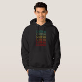 Retro Latina Espanol Girl Spanish Lady Latin Ameri Hoodie (Voorkant volledig)