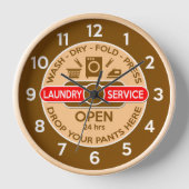 Retro Launderette Clock (Voorkant)