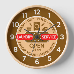 Retro Launderette Clock
