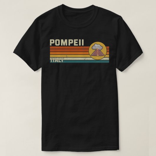 Retro Lava Championship Pompeii Italië Parkour Gra T-shirt (Design voorkant)