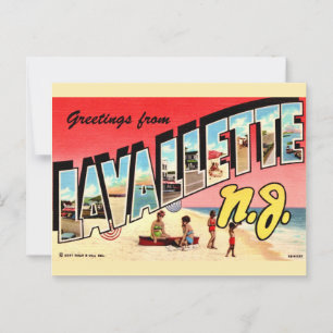 Retro Lavallette NJ Briefkaart