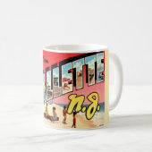 Retro Lavallette NJ Koffiemok (Voorkant rechts)