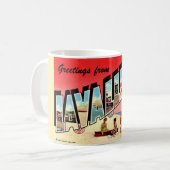 Retro Lavallette NJ Koffiemok (Voorkant links)